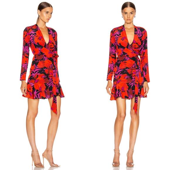 Veronica Beard Lorina Dress Poppy Multi